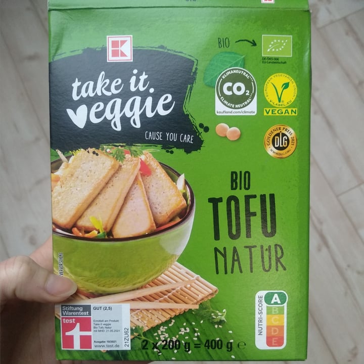 photo of Kaufland Take it Veggie Bio Tofu Natur shared by @farewell2flesh on  10 Nov 2022 - review