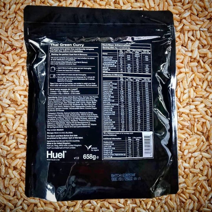 review photo of Huel Thai Green Curry shared by @vicious-herbivore on 11 Mar 2021 - review