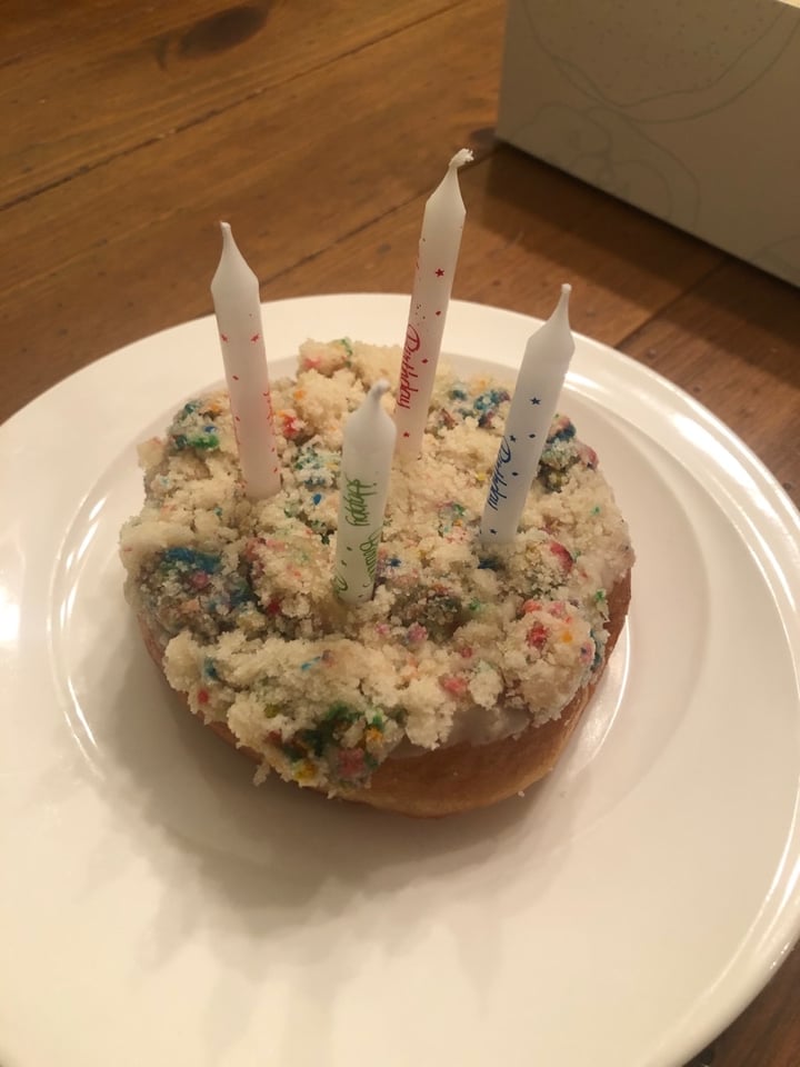 review photo of Beechwood Doughnuts Birthday cake doughnut shared by @ironicallyhamm on 21 Jan 2020 - review