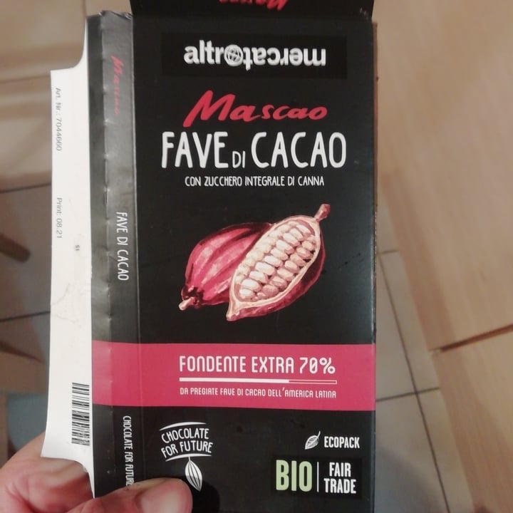 photo of Altro mercato Mascao Fondente Extra 70% shared by @chiarabra on  16 May 2022 - review