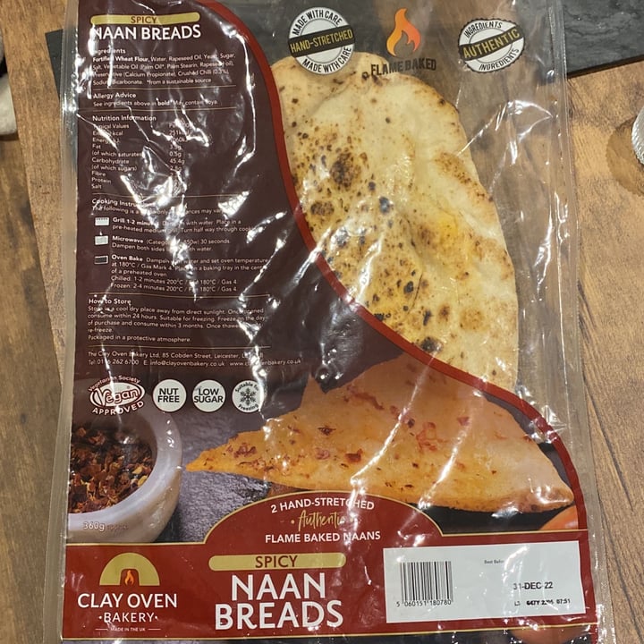 review photo of Clay Oven Bakery Spicy naan shared by @joshthevegan on 17 Nov 2022 - review