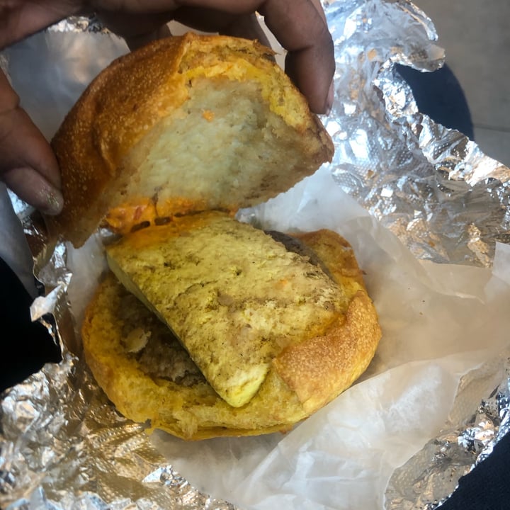 photo of Batter & Crumbs Vegan Bakery and Cafe Breakfast sandwich On Sweet Potato Bun shared by @vegan62013 on  07 May 2022 - review