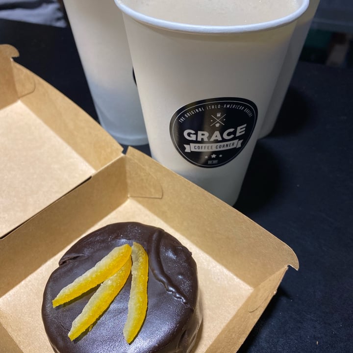 review photo of Grace Coffee Corner Sacher vegana + Cappuccino vegana shared by @katjuschka on 14 Oct 2021 - review