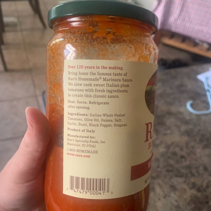 photo of Rao’s Homemade Marinara Sauce shared by @maggiesmom on  18 May 2022 - review
