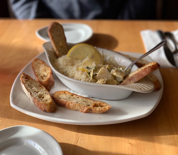 photo of Great Sage Sage’s Famous Artichoke Spinach Dip shared by @akkvegan on  09 Feb 2019 - review