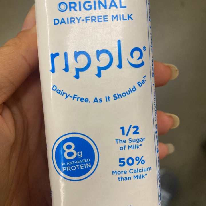 photo of Ripple Foods Unsweetened Original Plant-Based Milk shared by @monicaffac on  15 Jun 2021 - review