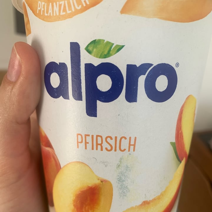 photo of Alpro Peach Soya Yogurt shared by @margipann on  12 Mar 2022 - review