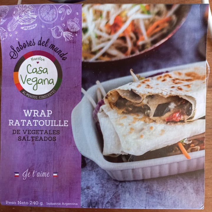 photo of Casa Vegana Wrap de Ratatouille shared by @phoebe123 on  13 Apr 2022 - review