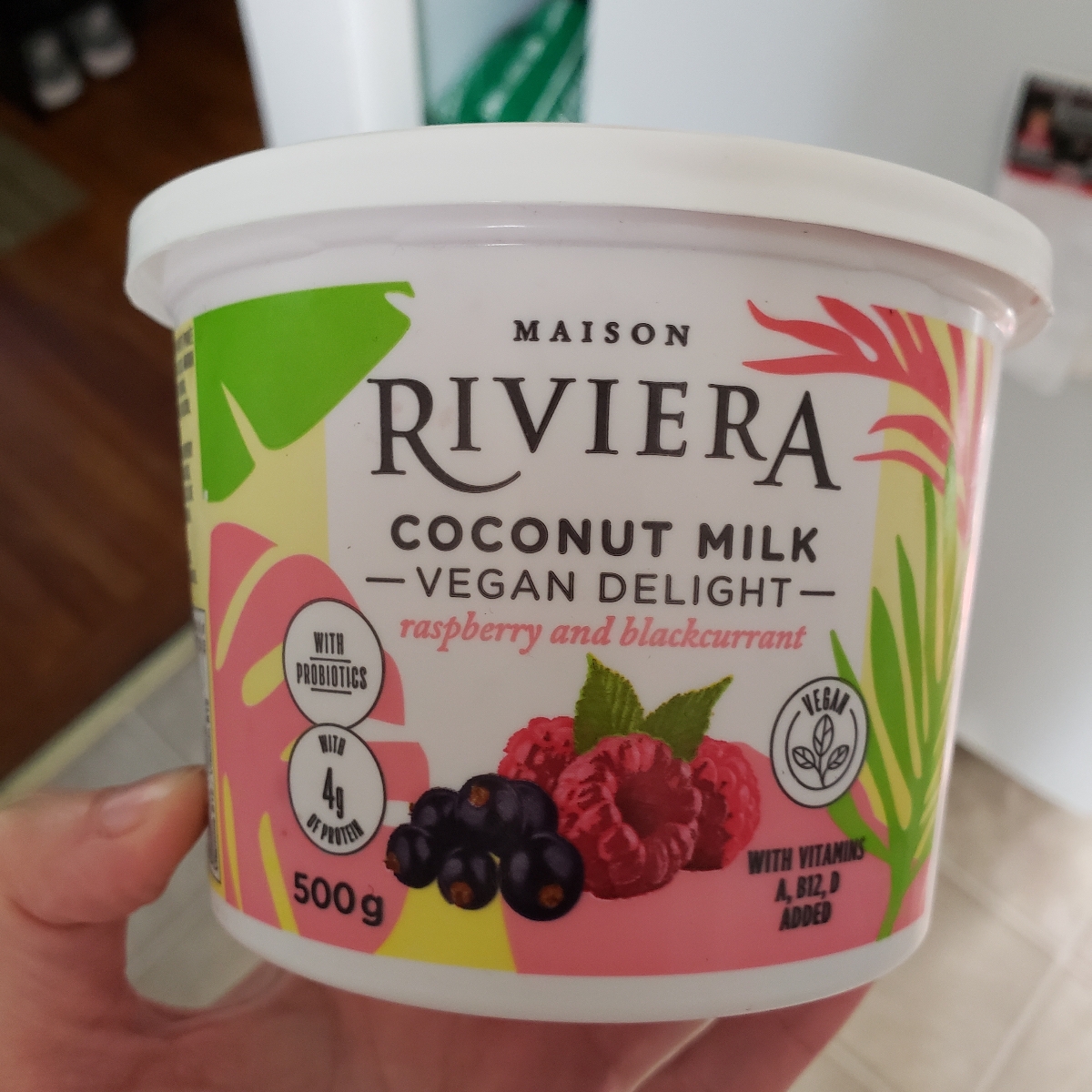 Maison Riviera Coconut Milk Vegan Raspberry & Blackcurrant yogurt