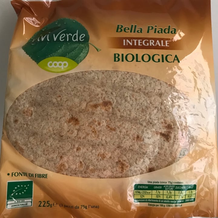 photo of Vivi Verde Coop Bella Piada INTEGRALE BIOLOGICA shared by @ariannaspinelli on  08 Apr 2022 - review