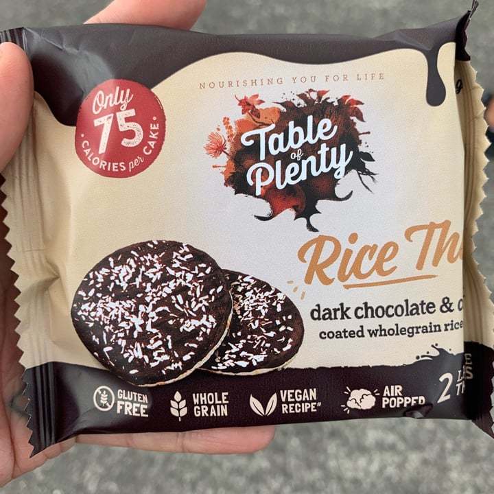 photo of Table of Plenty Dark Chocolate Coconut Rice Thins shared by @neta888 on  21 Feb 2022 - review