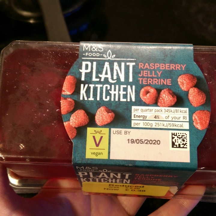 review photo of Plant Kitchen (M&S) Raspberry Jelly Terrine shared by @cpup on 23 May 2020 - review