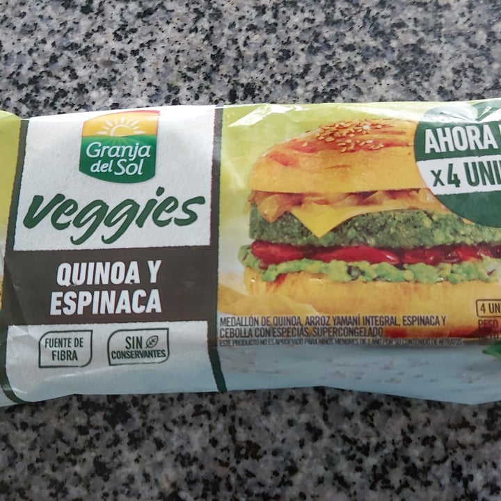 review photo of Granja del Sol Hamburguesas Veggies de quinoa y espinaca shared by @neleb on 25 Sep 2021 - review