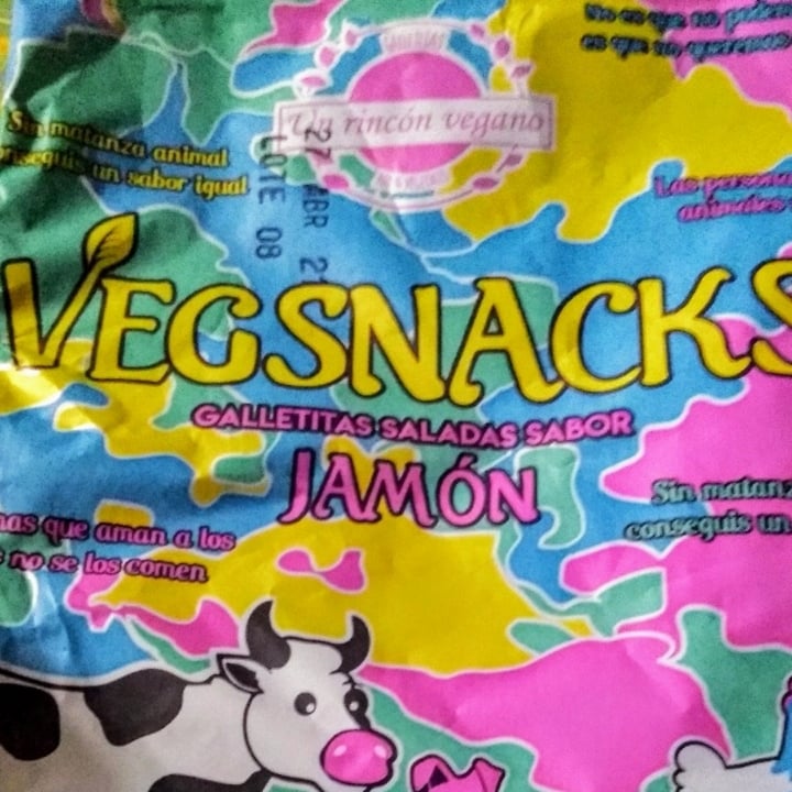 photo of Un Rincón Vegano Vegsnacks Galletas Saladas sabor Jamon shared by @abvlxs on  27 Sep 2020 - review