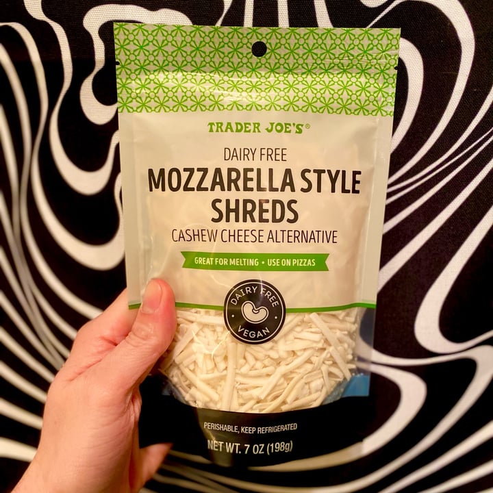 photo of Trader Joe's Dairy Free Mozzarella Style Shreds shared by @timvegmalone on  13 Dec 2021 - review