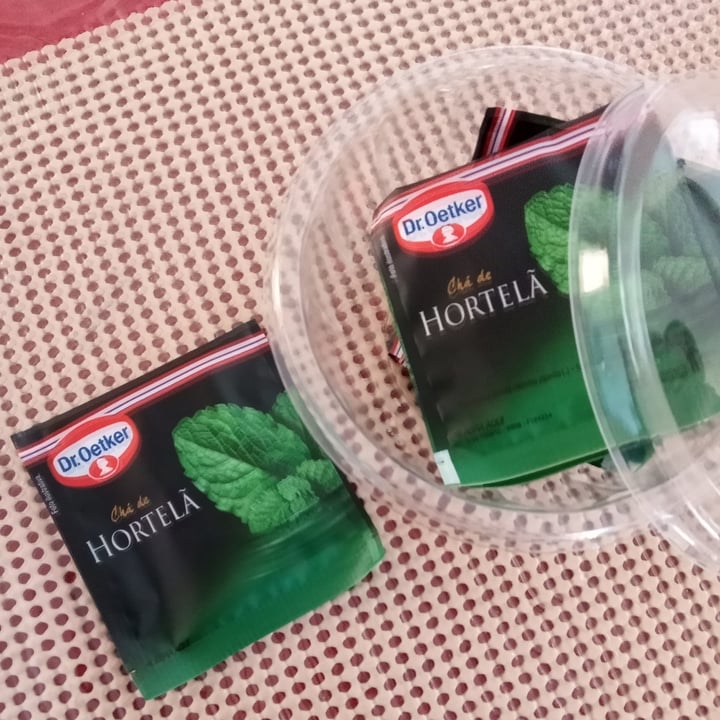 review photo of Dr. Oetker Chá de Hortelã shared by @anapaulasilva on 07 May 2022 - review