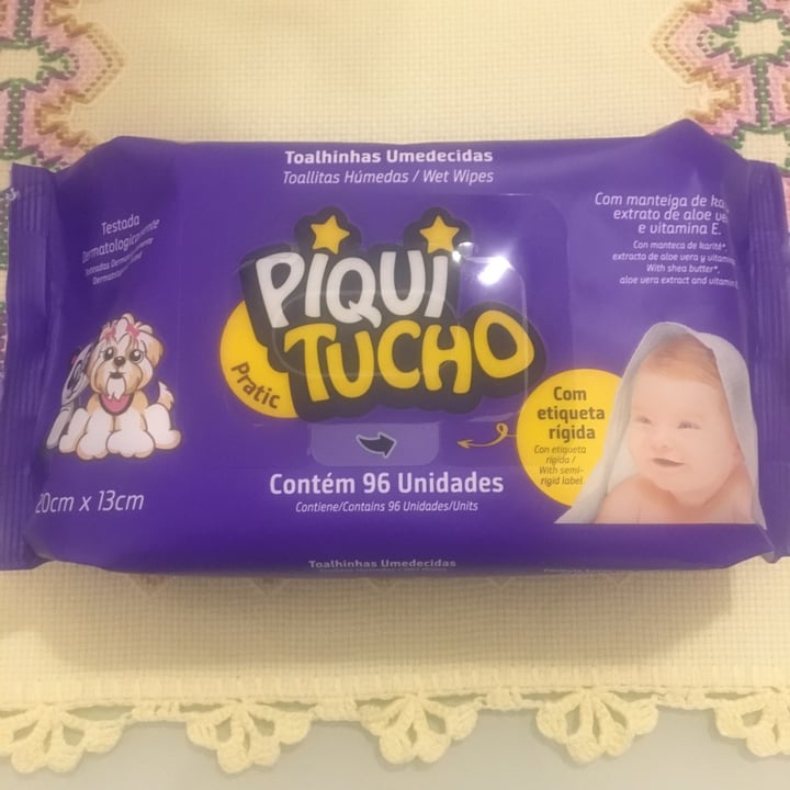photo of piqui tucho lenços umedecidos shared by @rosannenasc on  25 Oct 2022 - review