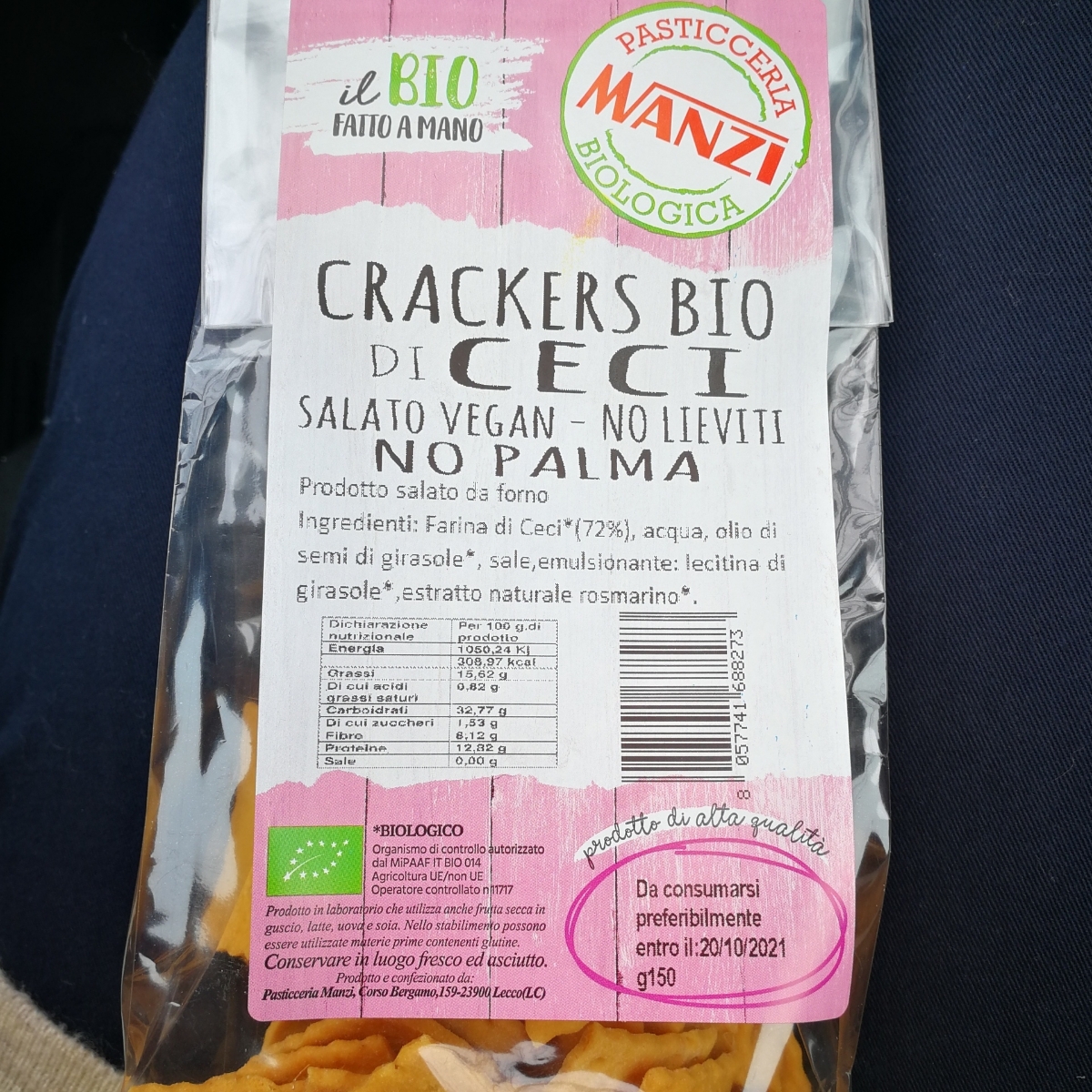 Crackers di ceci from Manzi - Vegan Product Reviews & Ratings | abillion