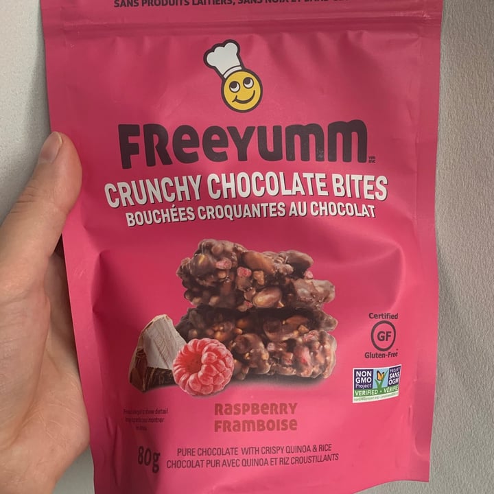review photo of Freeyumm Crunchy Chocolate Bites Raspberry shared by @beesknees on 23 Nov 2020 - review