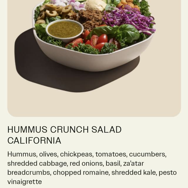 菜肴“hummus crunch salad (with edits)”的照片