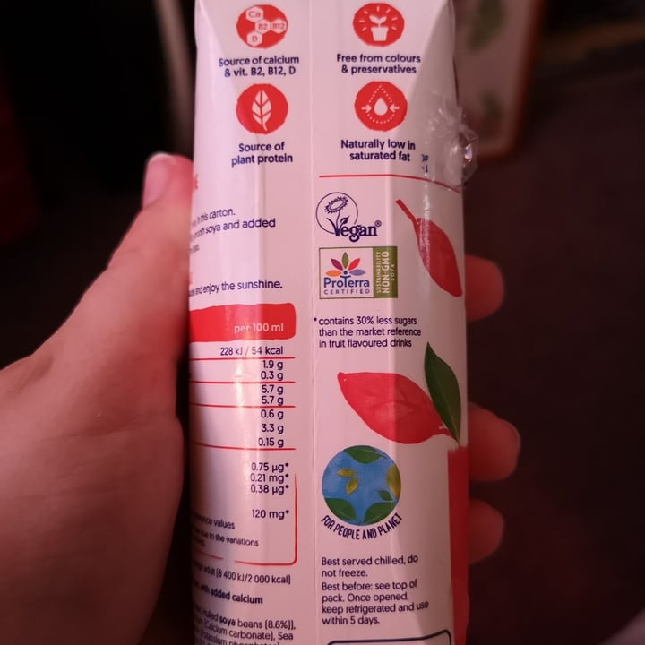 photo of Alpro Soya Strawberry Milk shared by @blossomcotton on  25 May 2020 - review