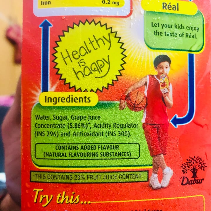 review photo of Real Grape juice shared by @vegankaran on 06 Jan 2022 - review