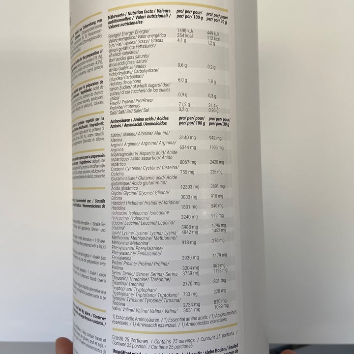 photo of Foodspring Vegan Protein Vanille-Geschmack shared by @alabama on  22 Jan 2021 - review