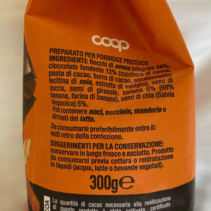 photo of Coop Porridge Cioccolato Fondente E Banane shared by @lilium78 on  17 Nov 2022 - review