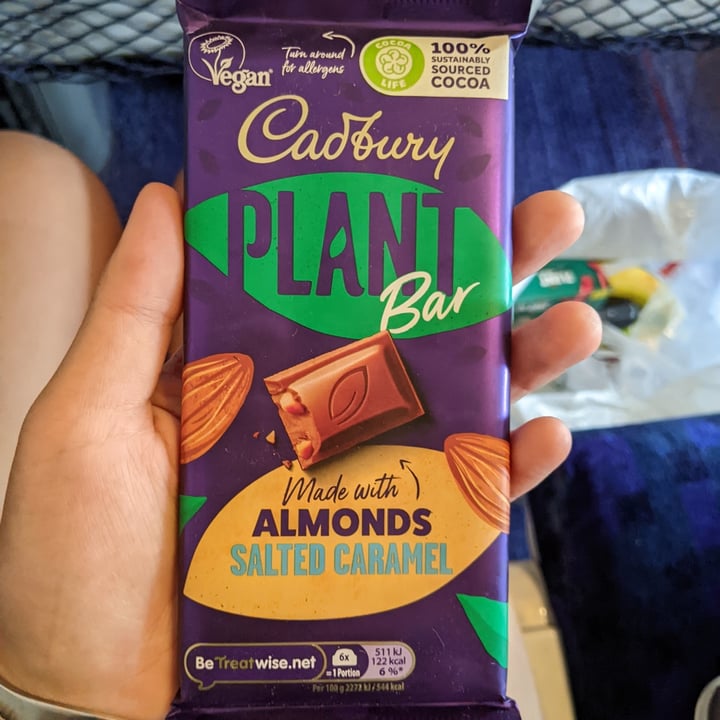 photo of Cadbury Plant Bar Salted Caramel made with Almonds shared by @katchan on  18 Aug 2022 - review