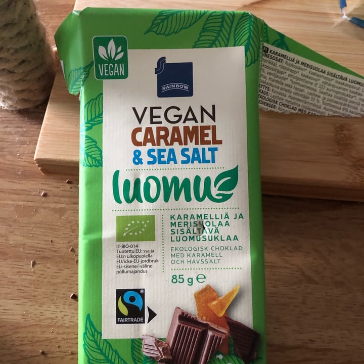 photo of Rainbow Vegan Caramel & Sea salt chocolate shared by @miika on  28 Apr 2022 - review
