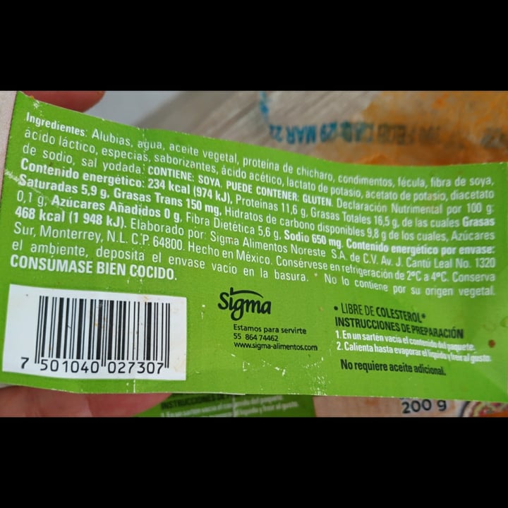 review photo of San Rafael Chorizo vegetariano shared by @dulasnavvegan on 06 Mar 2022 - review