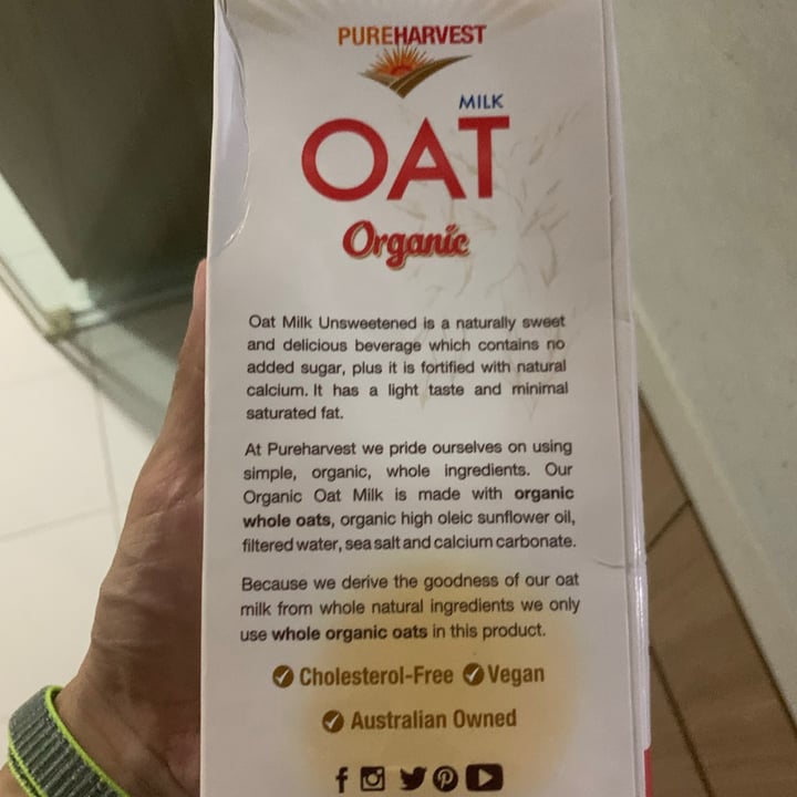 photo of Pureharvest Oat Milk Unsweetened shared by @rk0112 on  08 Feb 2021 - review