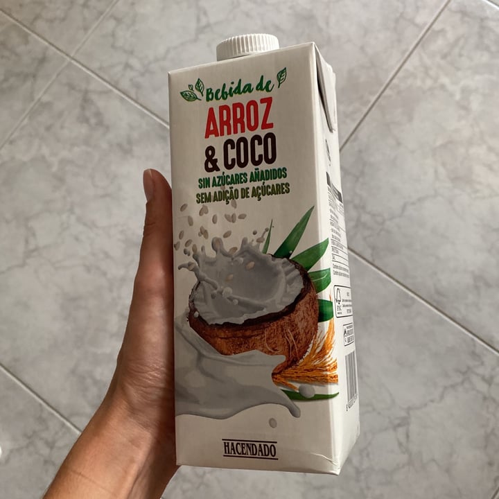 photo of Hacendado Bebida de Arroz y Coco sin Azucares Añadidos shared by @monicaprz on  21 Jul 2021 - review