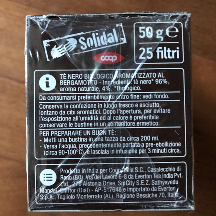 photo of Solidal coop Tè Earl Grey shared by @laura-pina on  09 Mar 2022 - review