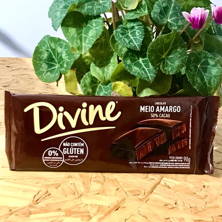 photo of Divine Chocolate Chocolate meio amargo 50% cacau shared by @andrielicikoski on  07 Jul 2022 - review