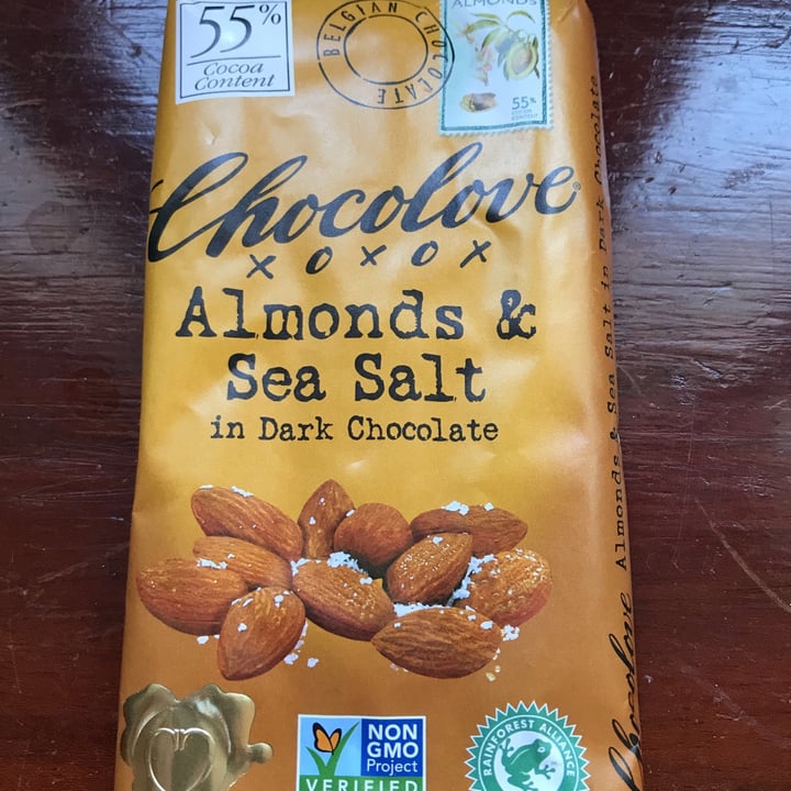 photo of Chocolove Almonds & Sea Salt in Dark Chocolate 55% shared by @john00 on  02 Apr 2021 - review