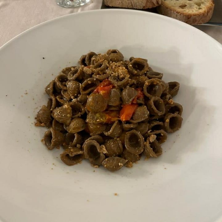 photo of La Cecchina Orecchiette Al Grano Arso Con Pomodorini E Taralli Sbriciolati shared by @giuliag1 on  22 Jul 2022 - review