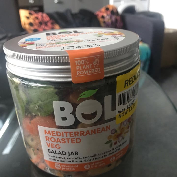 photo of BOL Mediterranean roasted veg salad jar shared by @melissashode on  23 Feb 2021 - review
