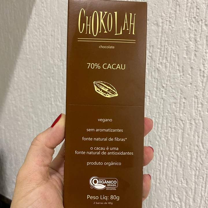 photo of Chokolah Chocolate 70% Cacau shared by @fe1979 on  02 May 2022 - review