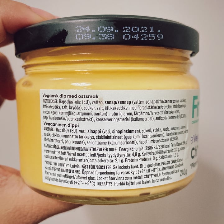 review photo of Frankful Vegan Ch**se Dip shared by @efullante on 06 Jul 2021 - review
