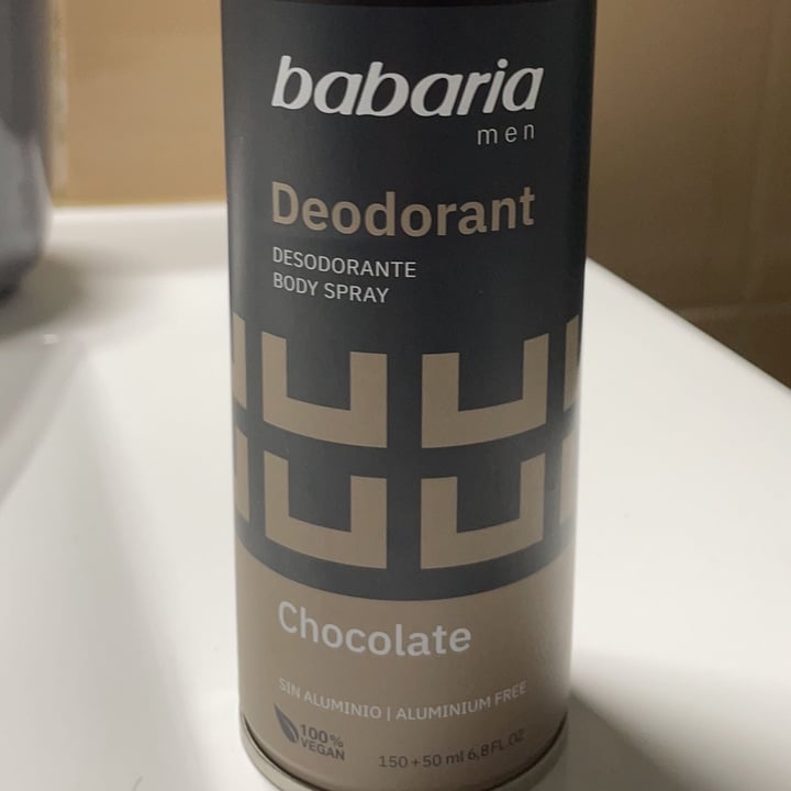 photo of Babaria Bio  Desodorante body spray chocolate shared by @razzor on  16 Dec 2021 - review