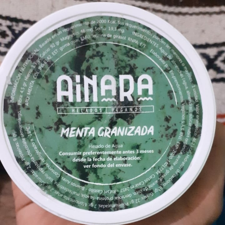 photo of Ainara Helados Veganos Helado de menta granizada shared by @mrgin3r on  05 Mar 2021 - review