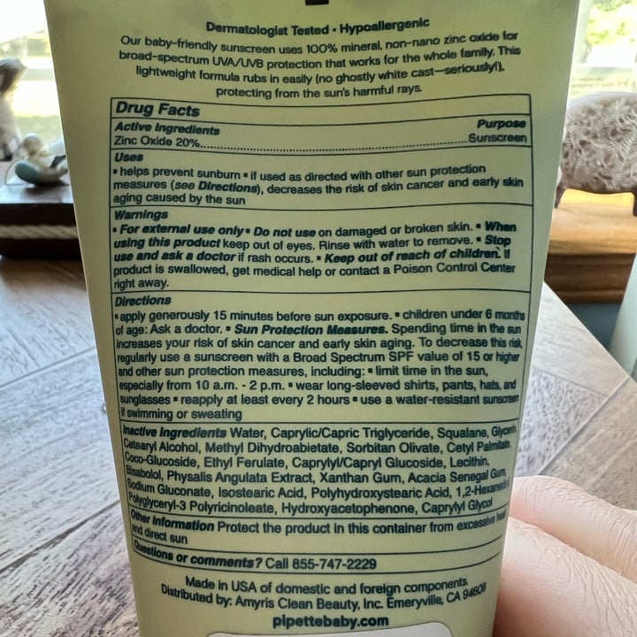 photo of Pipette sunscreen shared by @rachely on  28 Jun 2022 - review