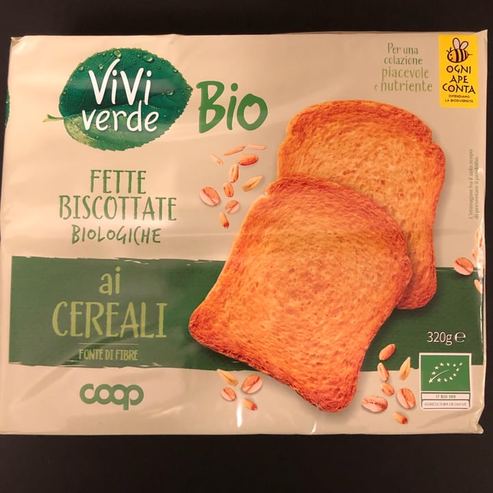 photo of Vivi Verde Coop fette biscottate biologiche ai cereali shared by @andrea76 on  29 Nov 2022 - review