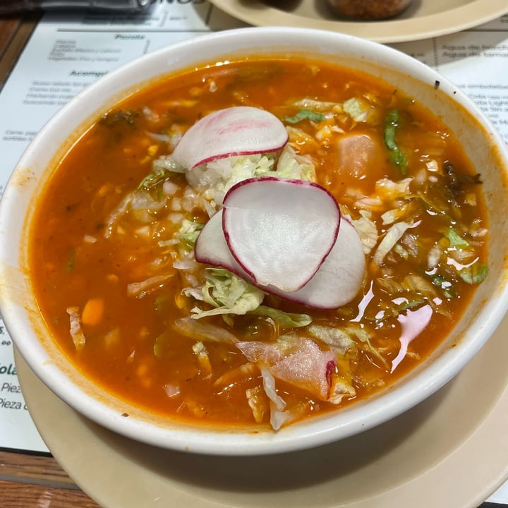 photo of La Casa de Toño Pozole vegano shared by @albiselena on  06 Apr 2022 - review