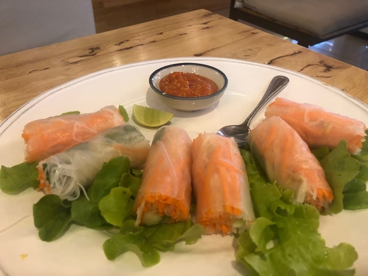 photo of Hua Hin Vegan Cafe & Wine Garden Spring Roll shared by @delphinesupanya on  28 Dec 2019 - review
