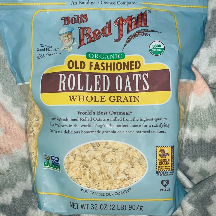 photo of Bob's Red Mill Organic Old Fashioned Rolled Oats Whole Grain shared by @iamgodschild on  28 Jan 2021 - review