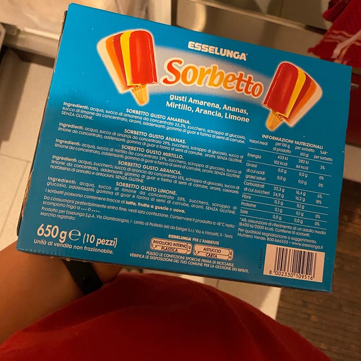 photo of Esselunga Sorbetto shared by @serenonaa on  15 Apr 2022 - review