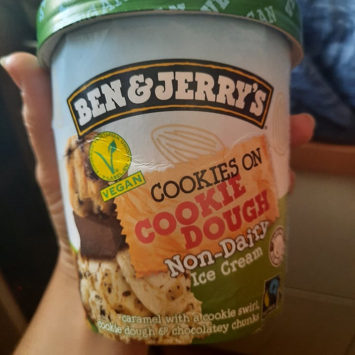photo of Ben & Jerry's Chocolate Chip Cookie Dough Non-Dairy Frozen Dessert shared by @awafuro on  15 May 2020 - review
