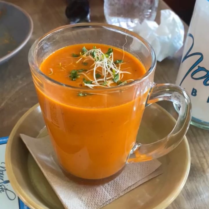 photo of Nourish Bistro Banff Creamy Tomato Soup shared by @lainamayb on  03 Jul 2021 - review